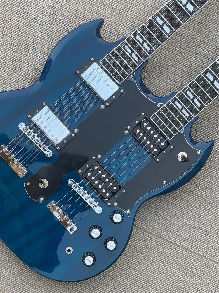 Dual Neck Epiphone SG Blue – 12+6 Strings Guitar