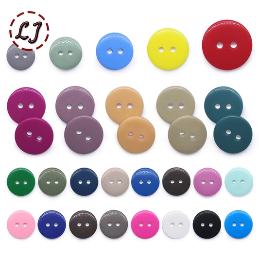 100 Resin Kids Sewing Buttons