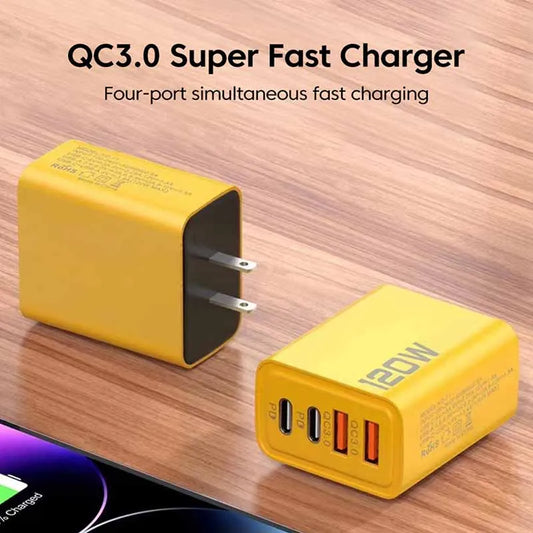 120W 4-Port USB Charger