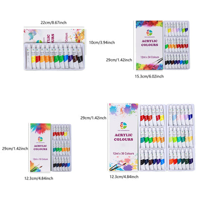 36-Color Acrylic Paint Set