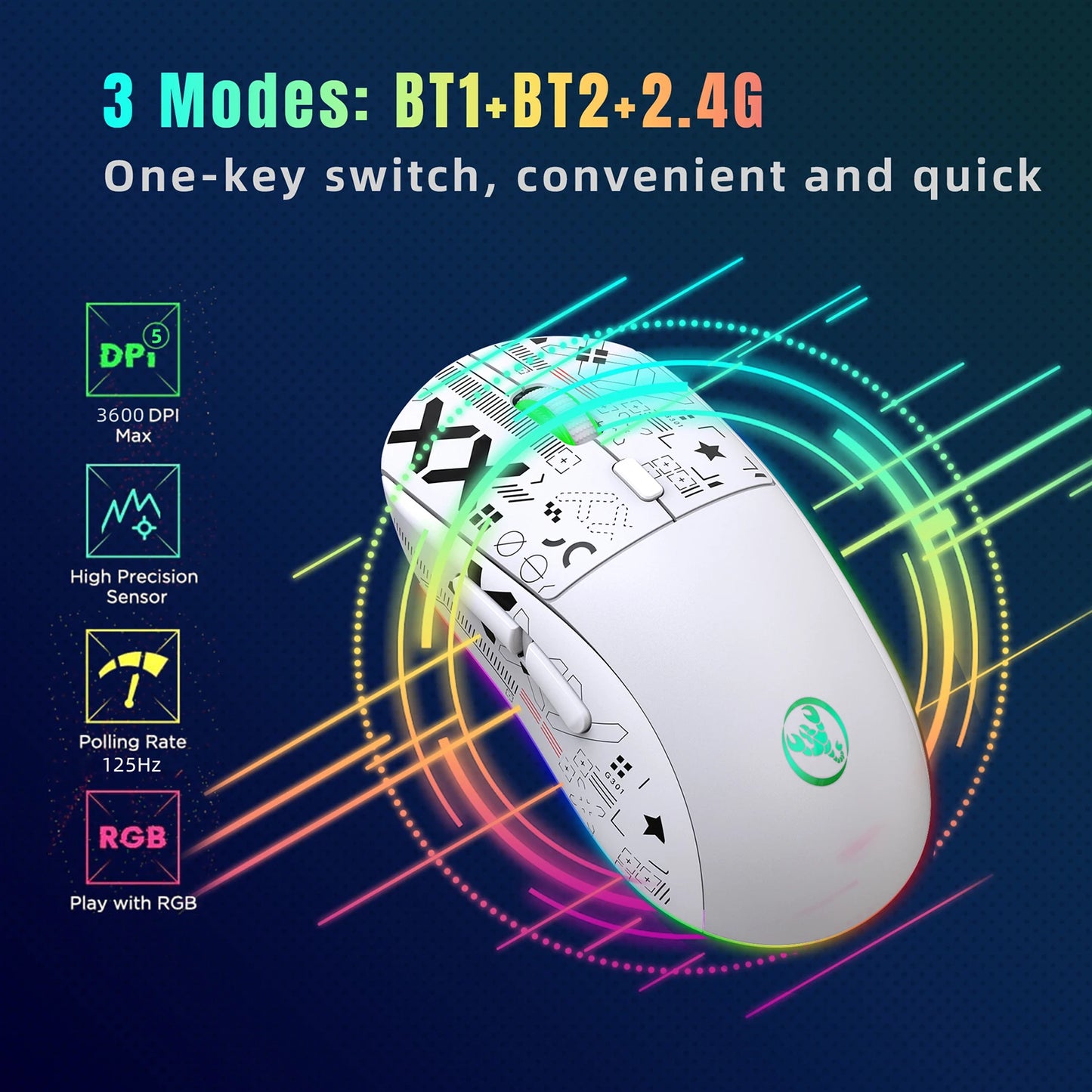 HXSJ T90 Wireless Mouse