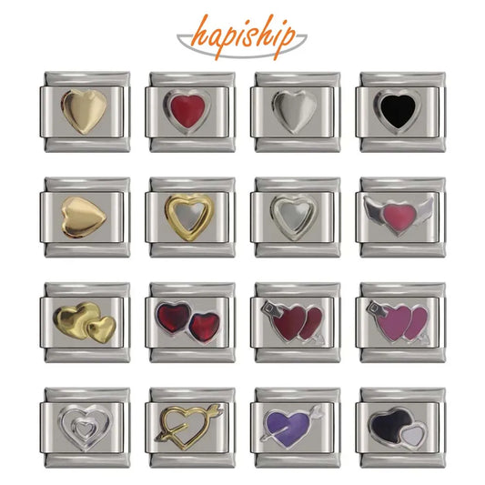 Heart Charm Italian Bracelet