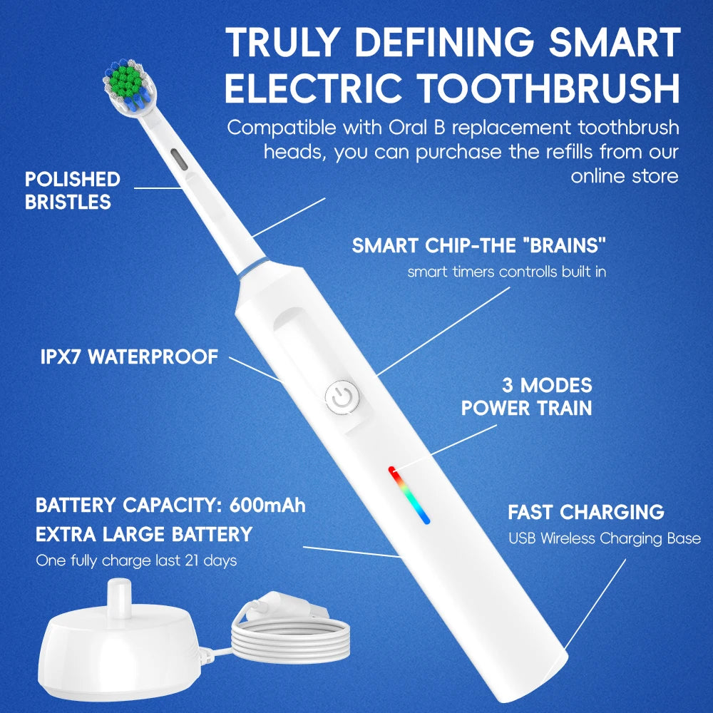 Smart Wireless Charging Toothbrush