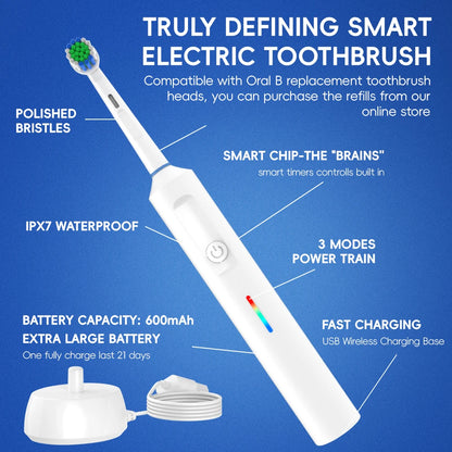 Smart Wireless Charging Toothbrush