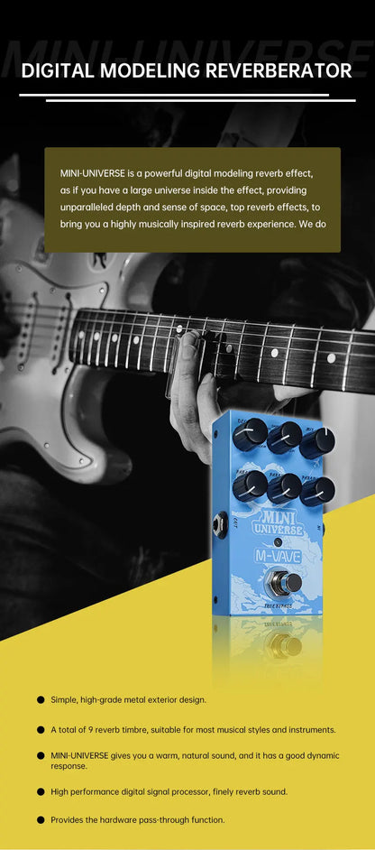 M-VAVE Mini Universe Reverb Pedal