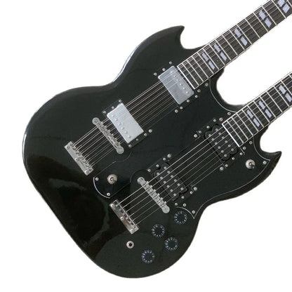 Dual Neck Epiphone SG Black – 12+6 Strings Guitar