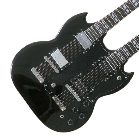 Dual Neck Epiphone SG Black – 12+6 Strings Guitar