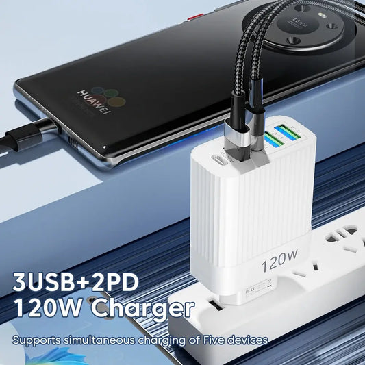 120W Multi-Port USB Charger