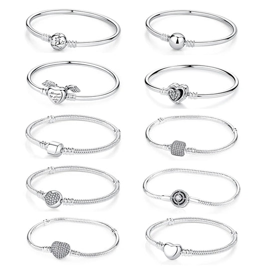 Crystal Heart Charm Bracelet