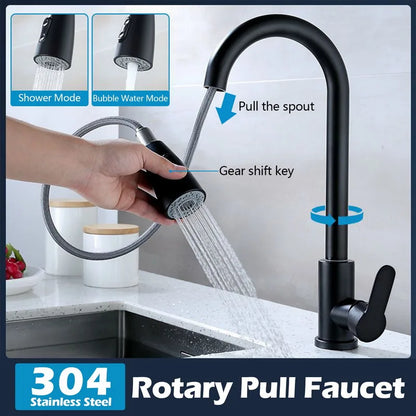 360° Pull-Out Kitchen Faucet