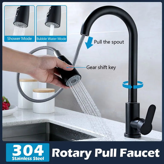 360° Pull-Out Kitchen Faucet