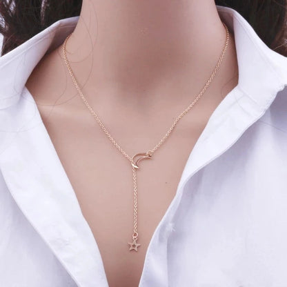Celestial Moon & Star Choker