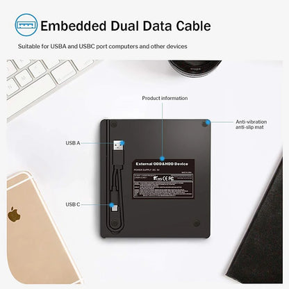 6-in-1 External DVD Drive