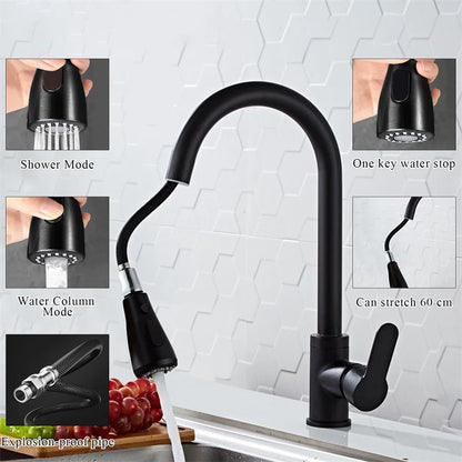 360° Pull-Out Kitchen Faucet