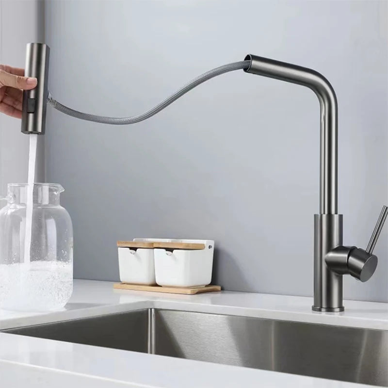 YCRAYS Black Kitchen Faucet