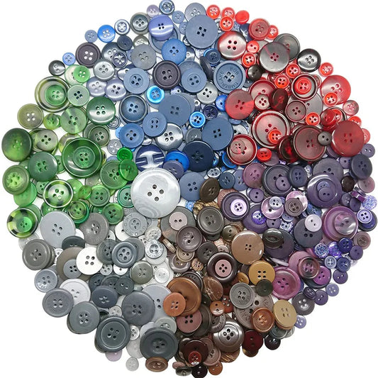 Colorful Resin Buttons Set