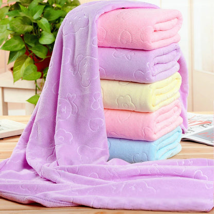 Bear Print Quick-Dry Towel