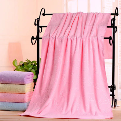 Bear Print Quick-Dry Towel