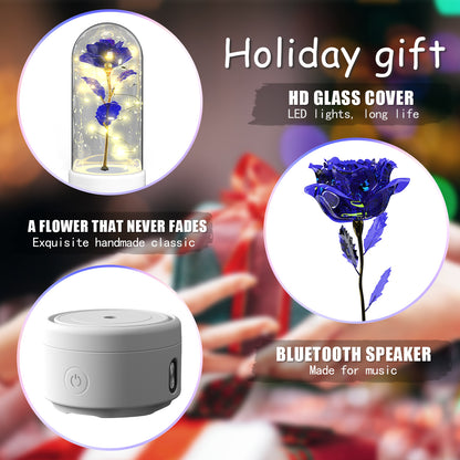 Rose LED Lamp & Bluetooth Speaker