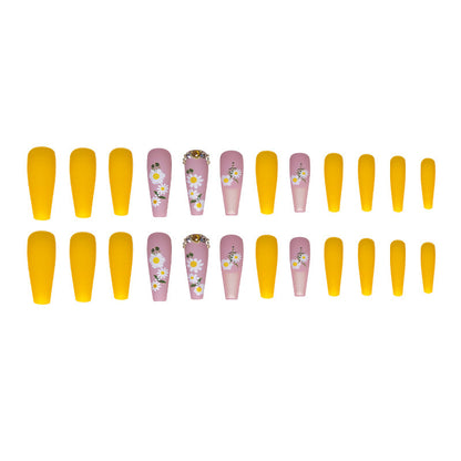 Glam Ballerina Long Nail Patches