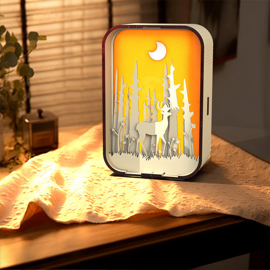 Minimalist Woodcarving Night Light