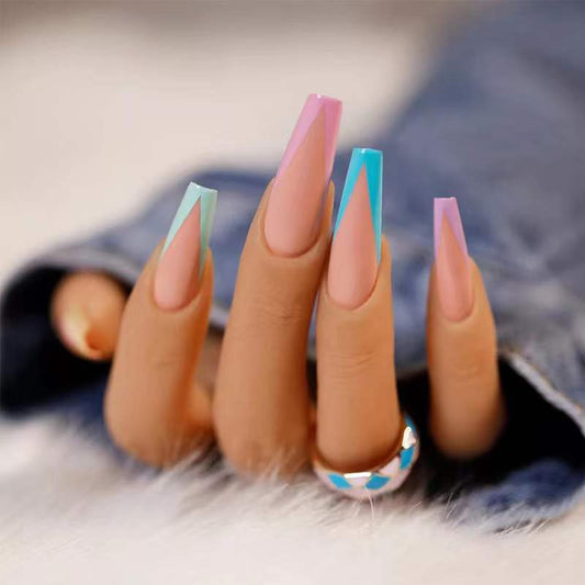 Vibrant Detachable Ballet Nail Patches