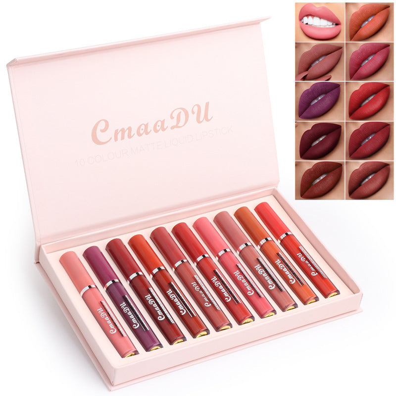10-Pack Matte Lipstick Set