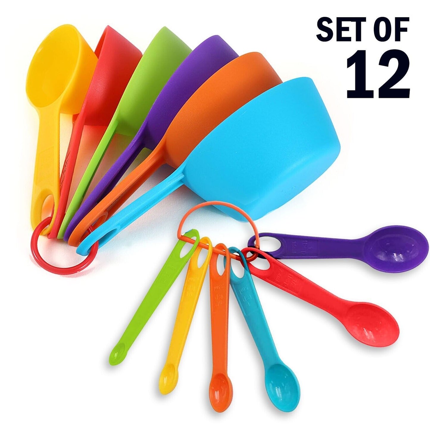 Colorful 12-Piece Measuring Set