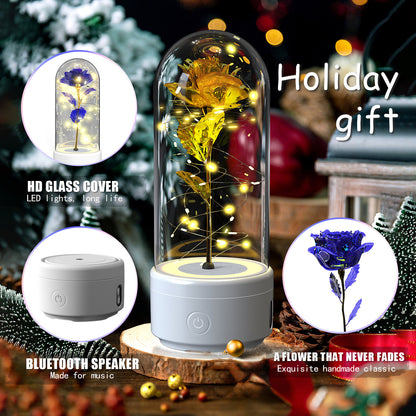 Rose LED Lamp & Bluetooth Speaker