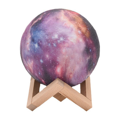 Galaxy Moon Lamp: Colorful Serenity