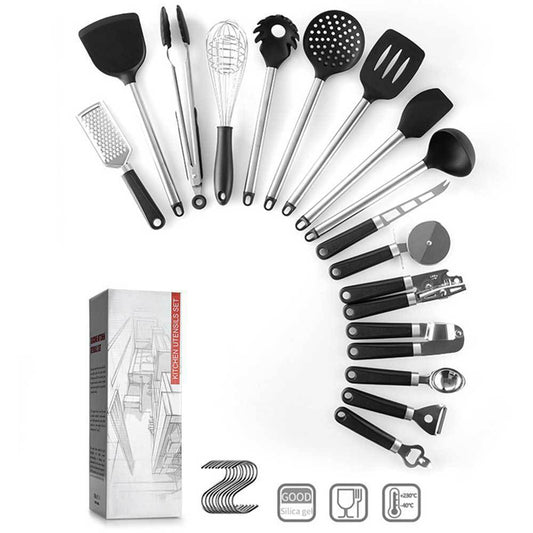 Modern Silicone &amp; Steel Utensils