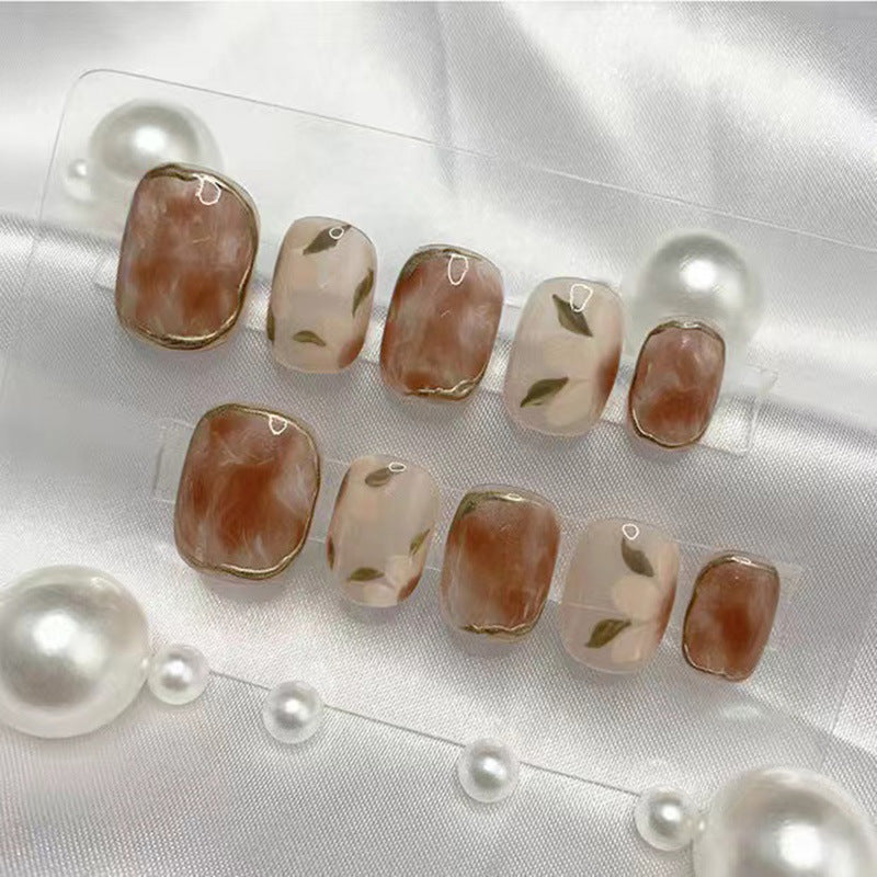 Handmade Camellia Nail Art
