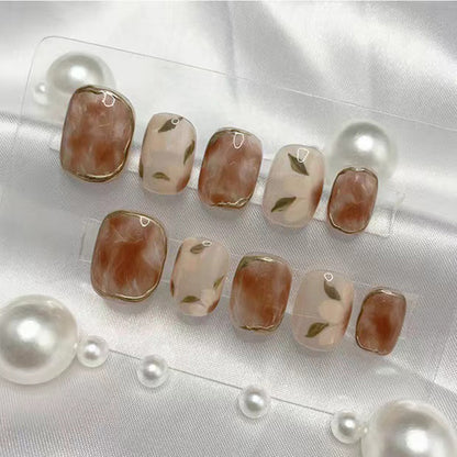 Handmade Camellia Nail Art