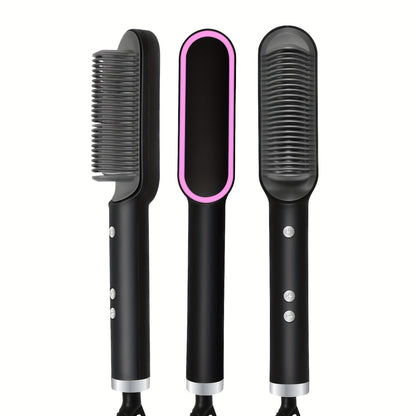 2-in-1 Straightener & Curler Brush
