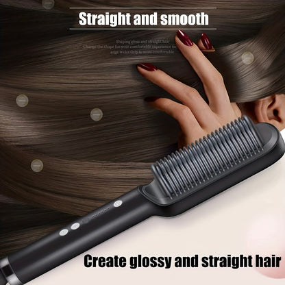 2-in-1 Straightener & Curler Brush