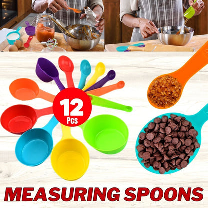 Colorful 12-Piece Measuring Set
