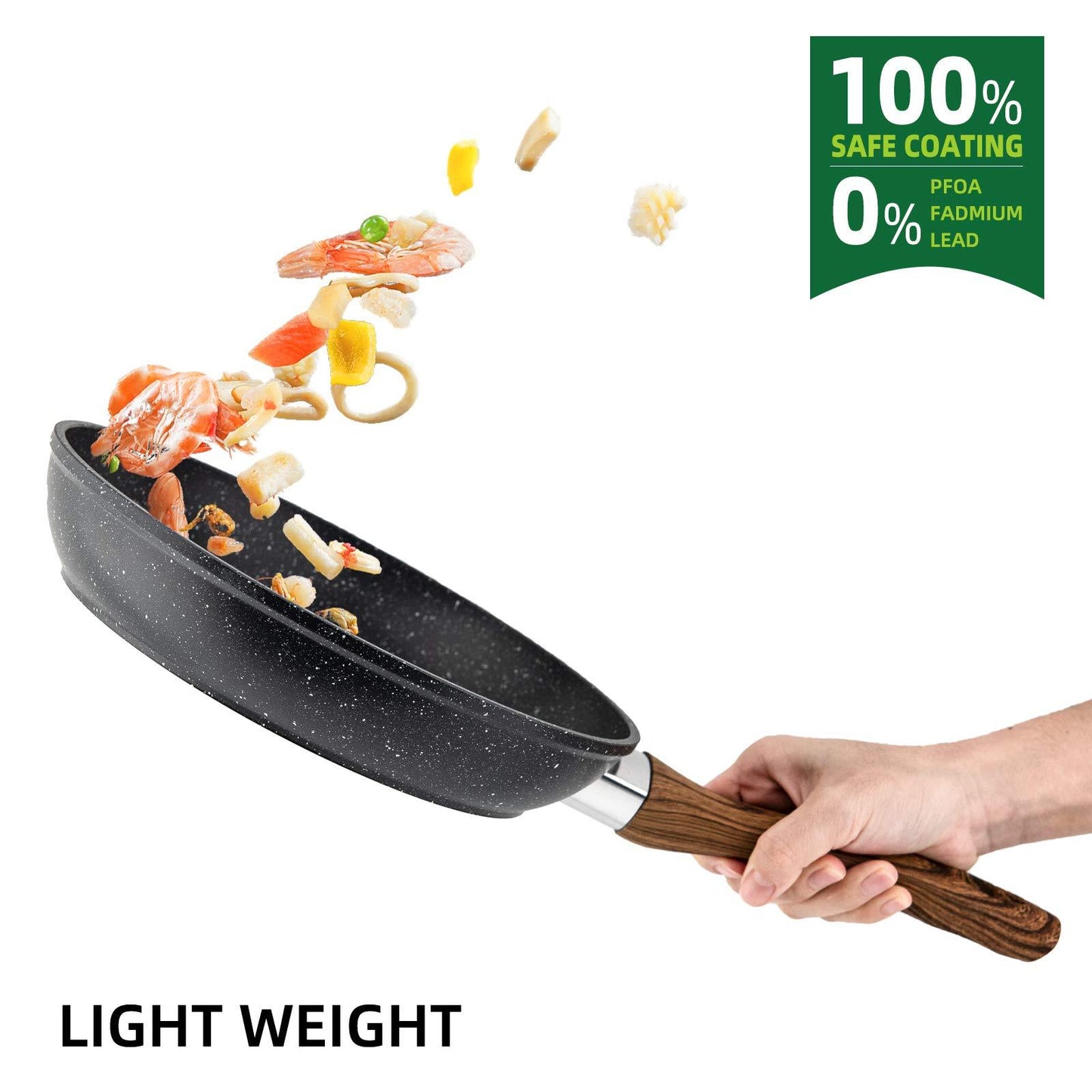 Nonstick 3-Piece Frying Pan Set