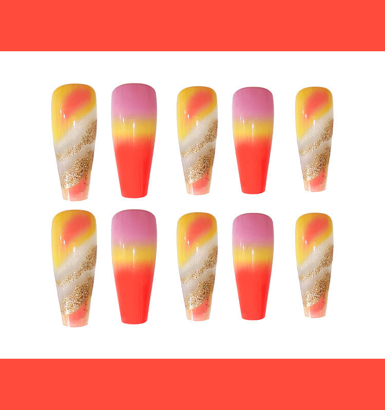 Glam Ballerina Long Nail Patches
