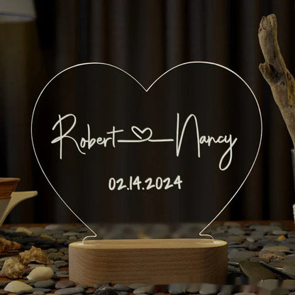 Personalized Romantic LED Night Light